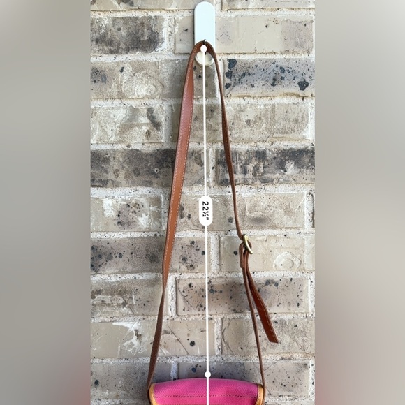 FOSSIL Austin Small Flap Pink Canvas Crossbody Bag - Picture 14 of 14